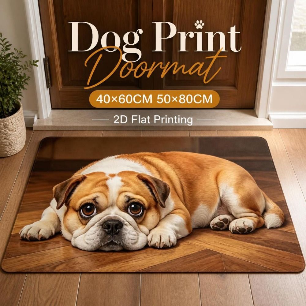 Fun Non-slip Dog Pattern Doorm - Quick Dry Diatomite Bath Mat review and price