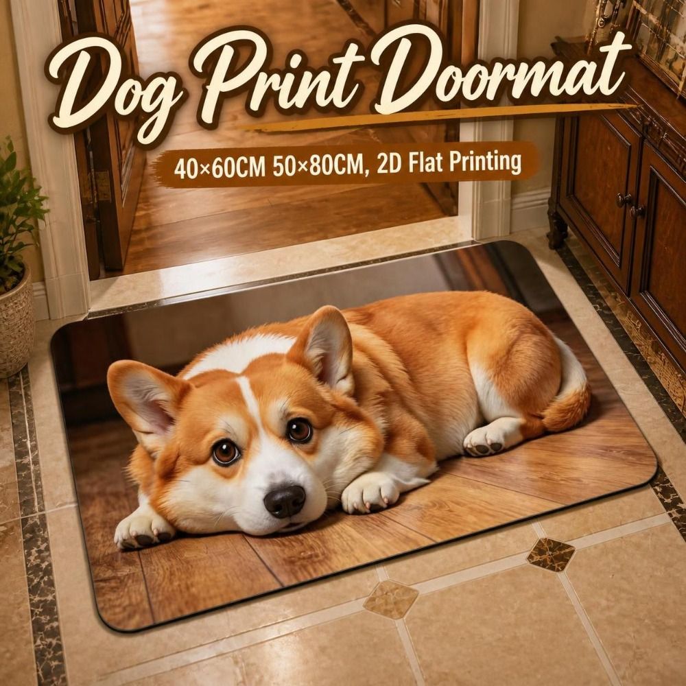 Fun Non-slip Dog Pattern Doorm - Quick Dry Diatomite Bath Mat review and price