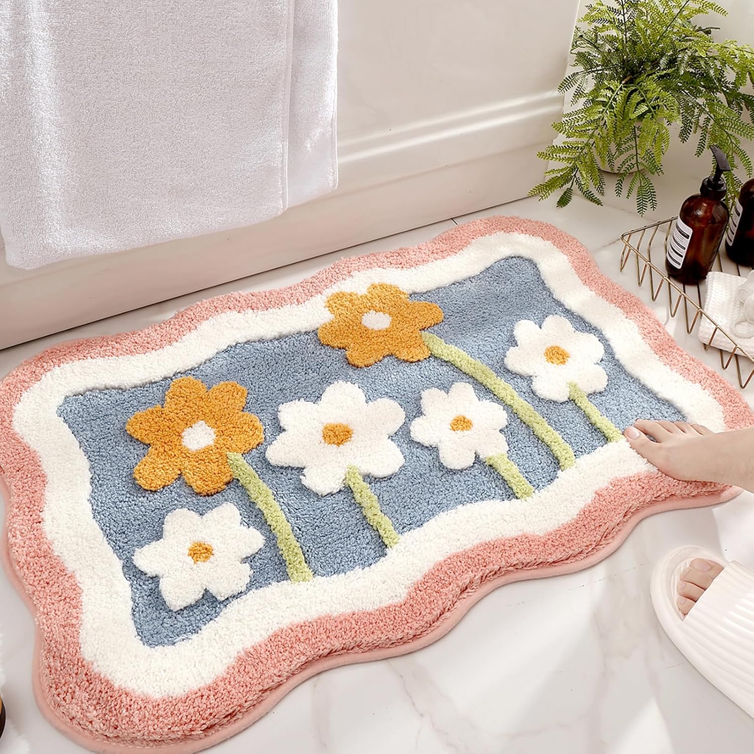 Bath Mat Non Slip Soft Faux Wo - Quick Dry Diatomite Bath Mat review and price