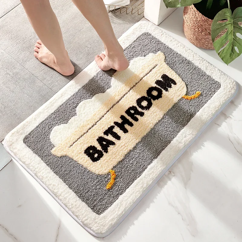 Bath Mat Non Slip Soft Faux Wo - Quick Dry Diatomite Bath Mat review and price