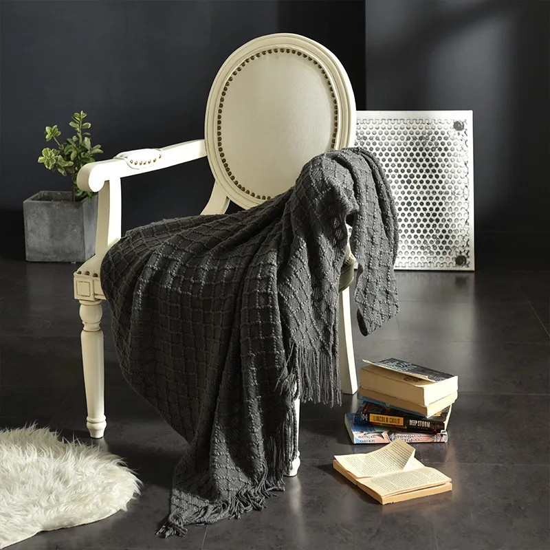 Mustard Yellow Textured Knit T - Boho Throw Blanket Fringe review and price