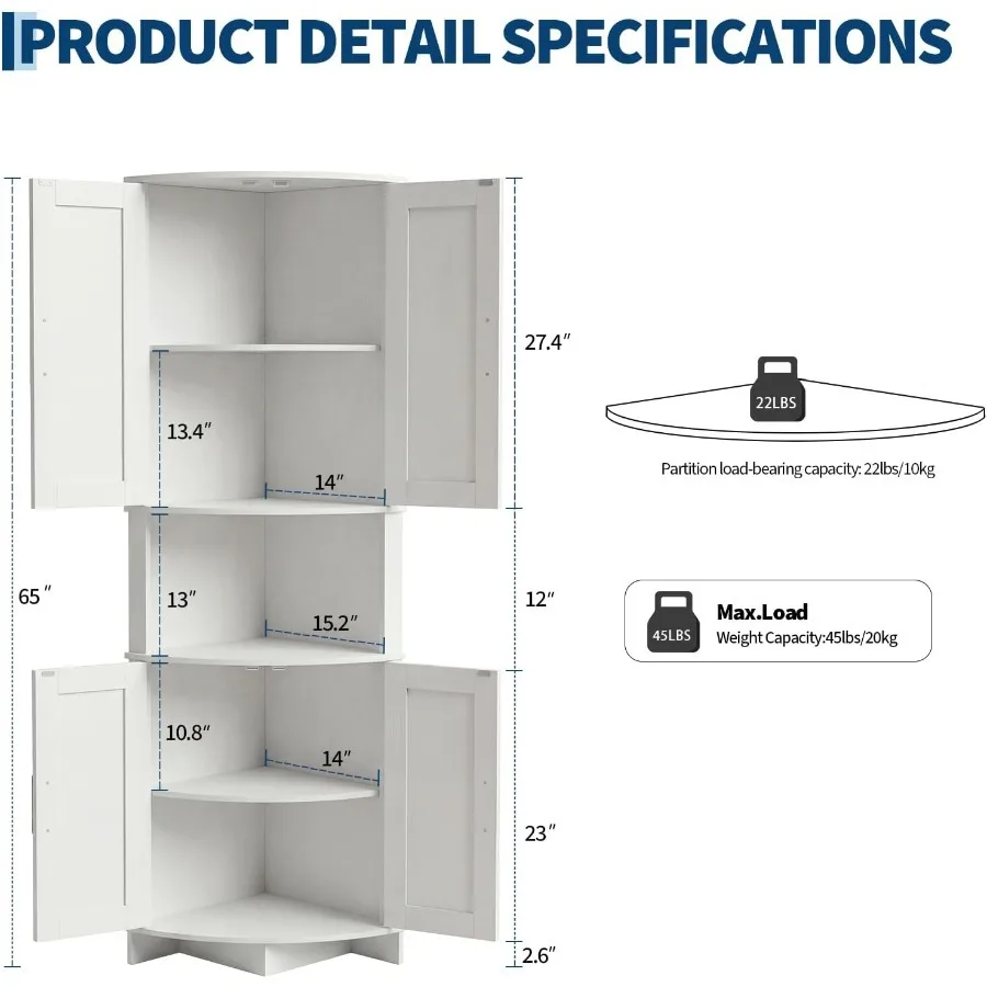 64.8 Tall Corner Cabinet with  - Kitchen review and price