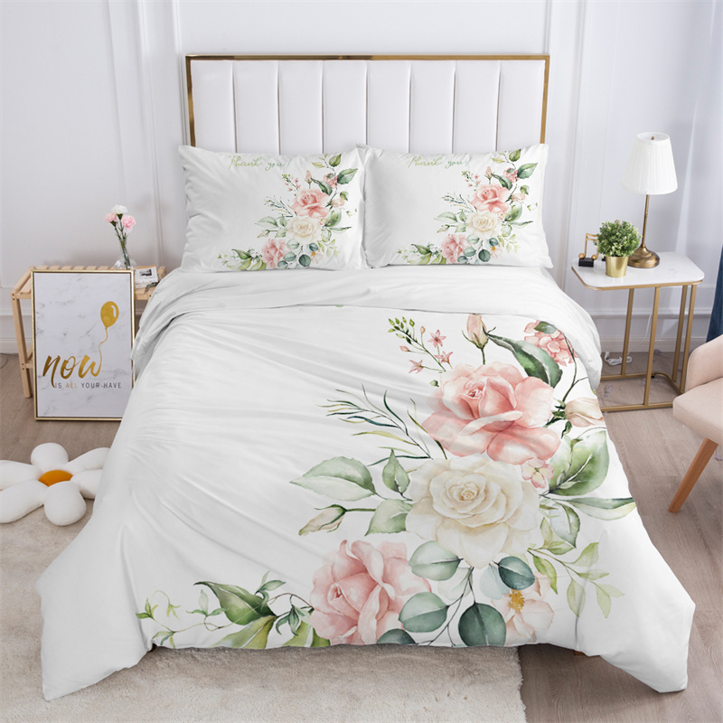 Rustic Flower White Bedding Se - Aesthetic Floral Duvet Cover review and price