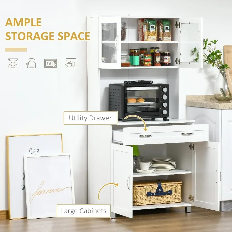 67 Pantry Cabinet Kitchen Hutc - Kitchen review and price