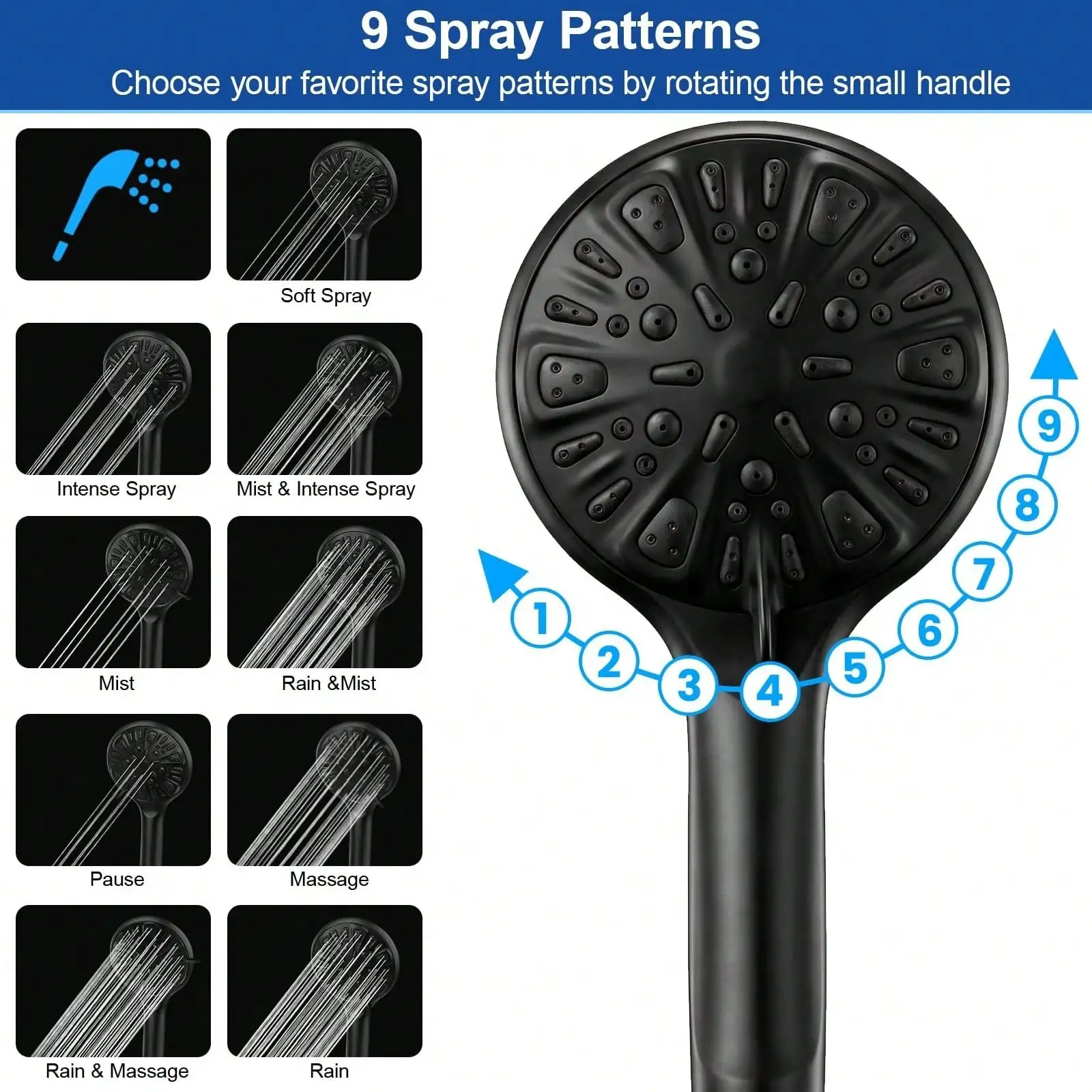 Dual Shower Head With Handheld - High Pressure Shower Head Handheld review and price