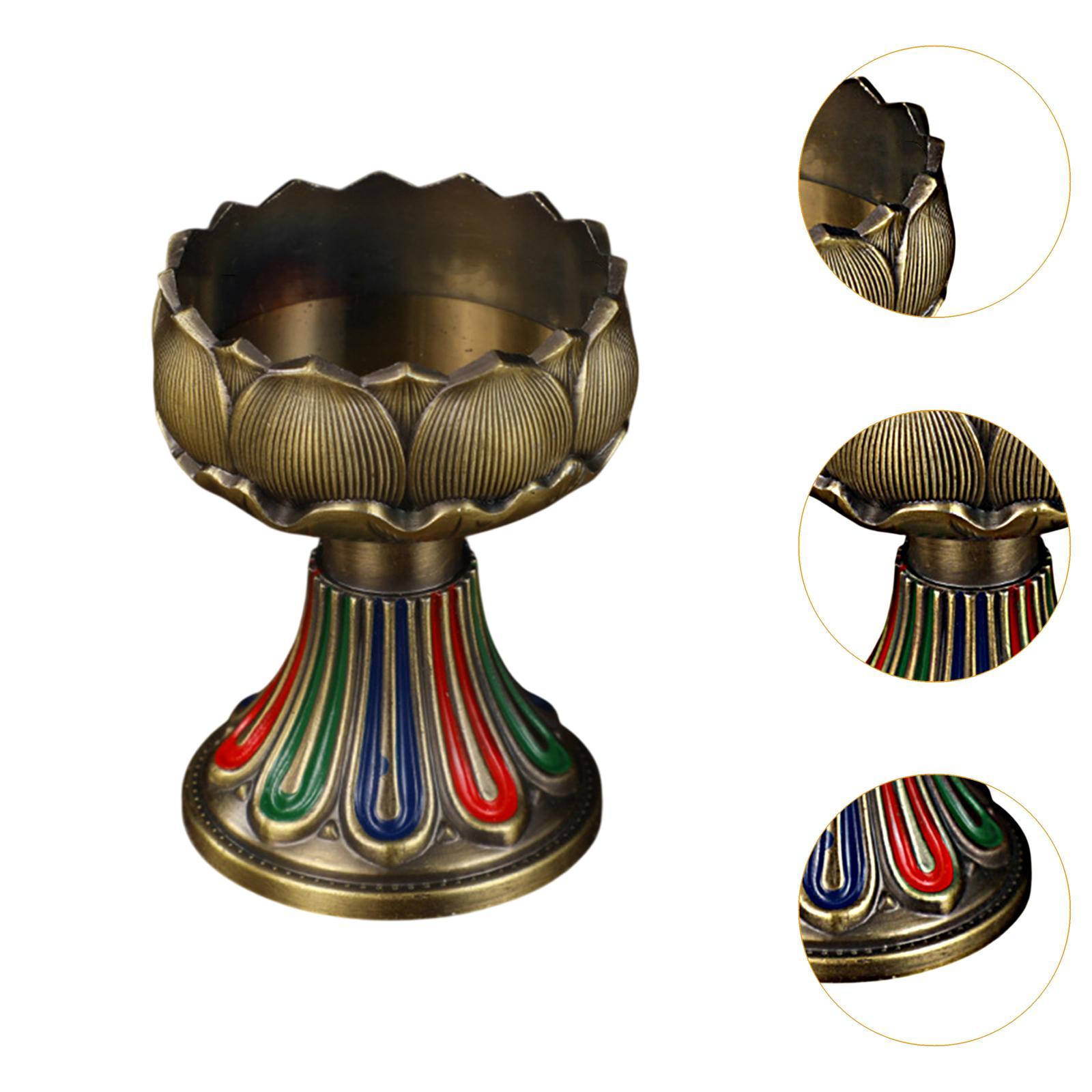 Alloy Butter Lamp Holder Tibet - Home Decor review and price