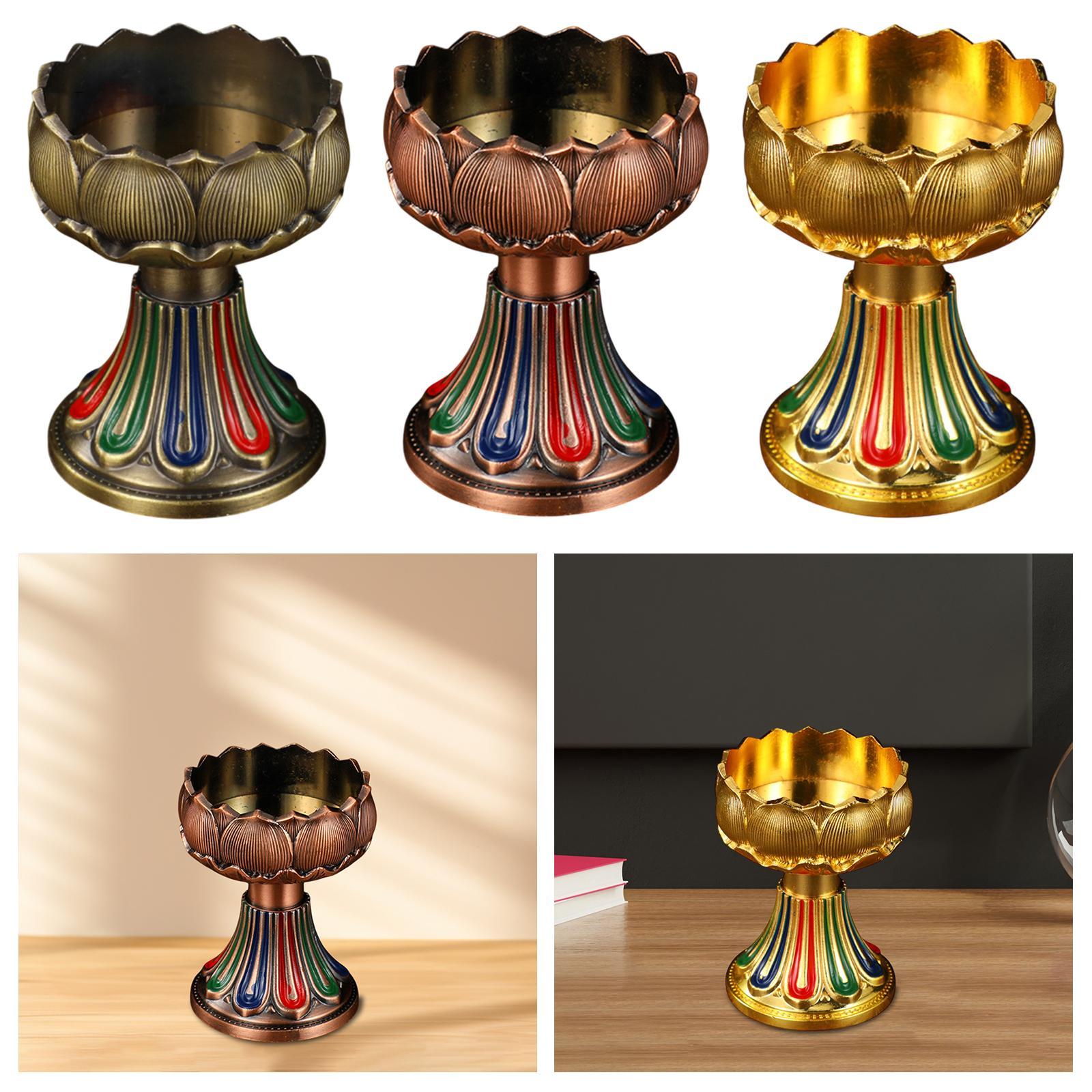 Alloy Butter Lamp Holder Tibet - Home Decor review and price