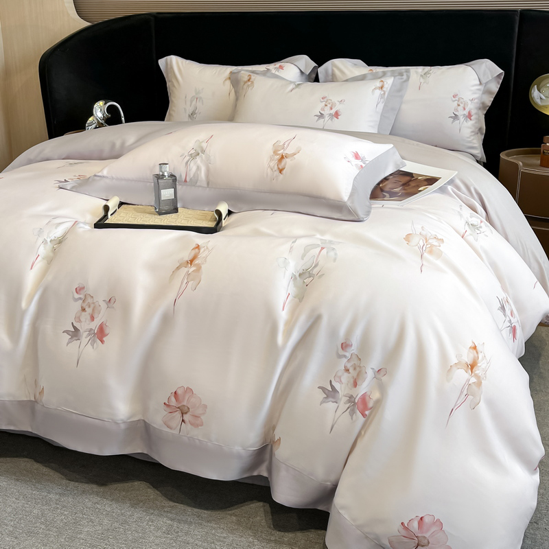 Flowers Printing Bedding Set L - Aesthetic Floral Duvet Cover review and price