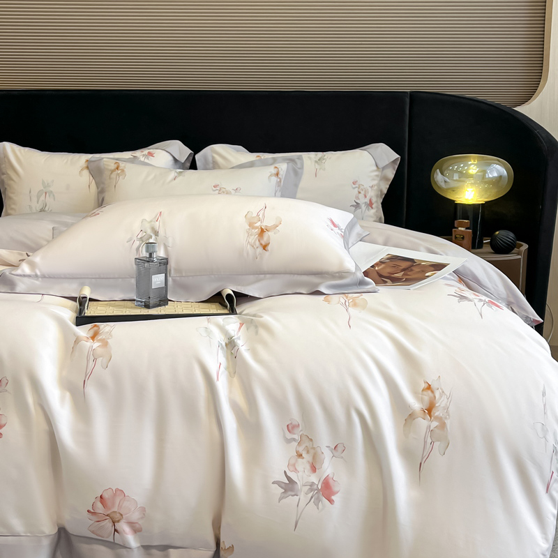 Flowers Printing Bedding Set L - Aesthetic Floral Duvet Cover review and price